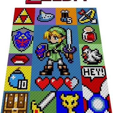 The Legend of Zelda inspired graph for C2C blanket