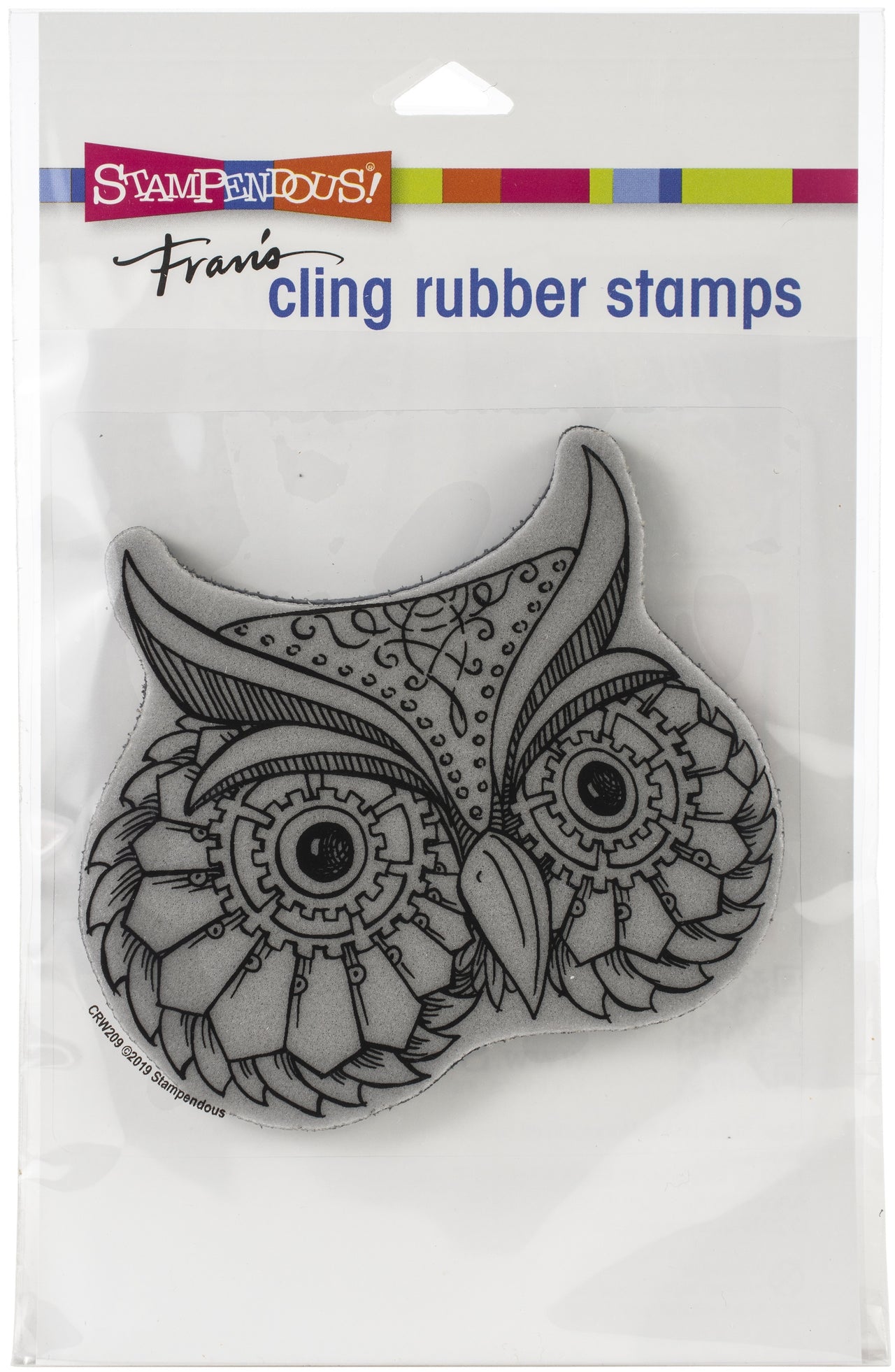 Stampendous Cling Stamp - Metallic Owl