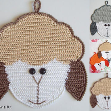 076 Sheep's Head potholder