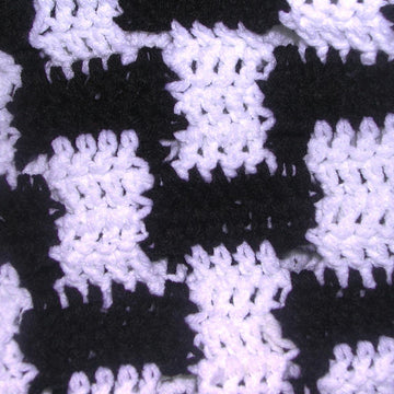 Woven Tile / Basket Weave Afghan C-132
