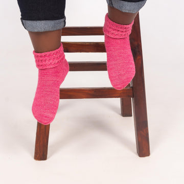 Pink Rose Socks