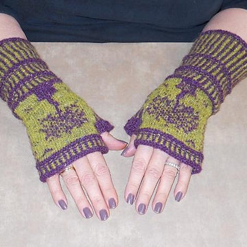 Topiary Fingerless Mitts
