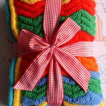 Rainbow Ripple Baby Blanket