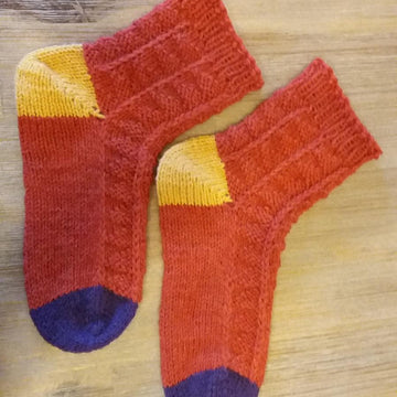 Pumpkin Scrappy Socks