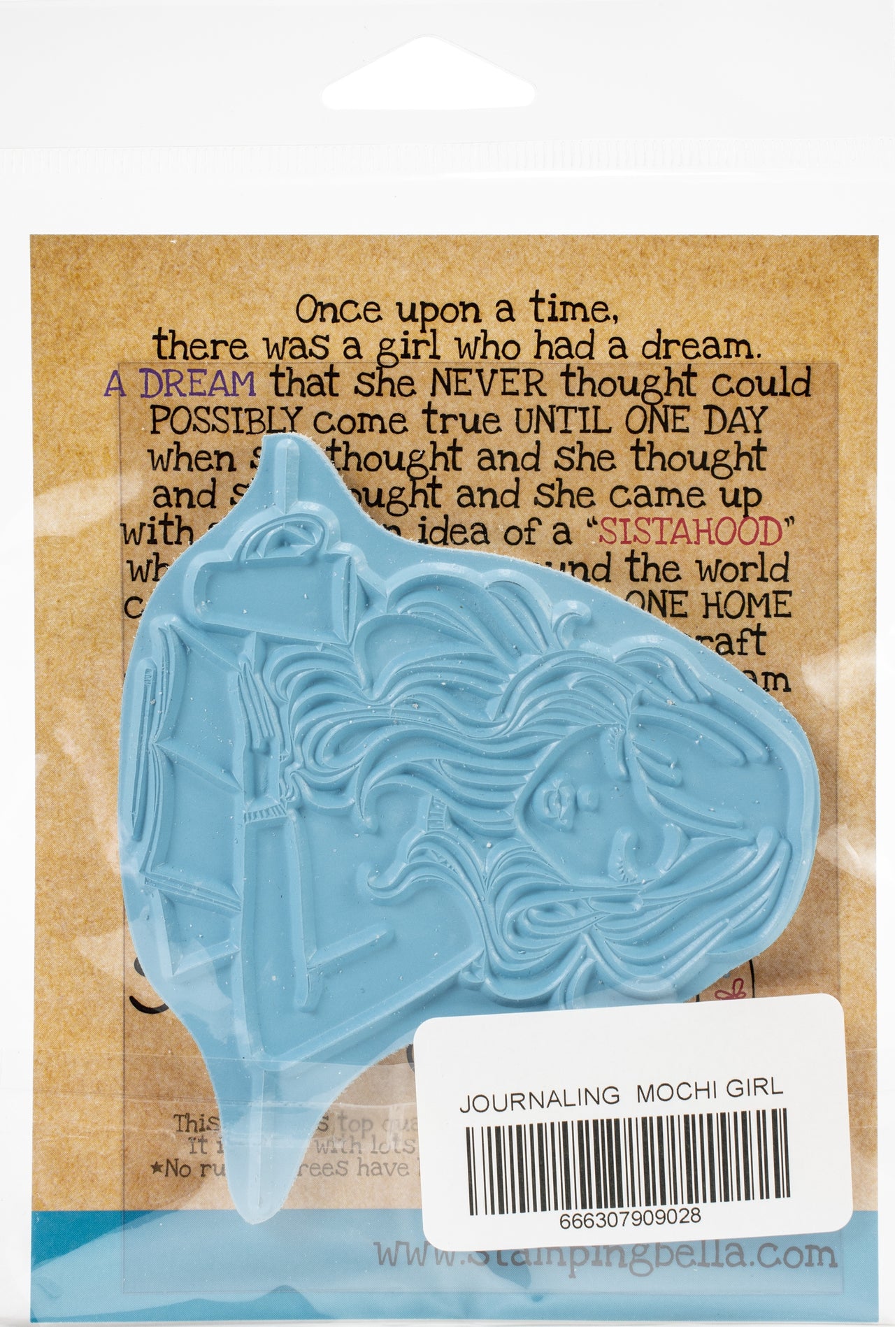 Stamping Bella Cling Stamps - Journaling Mochi Girl