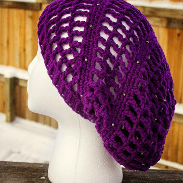 Beaded Slouchy Beanie