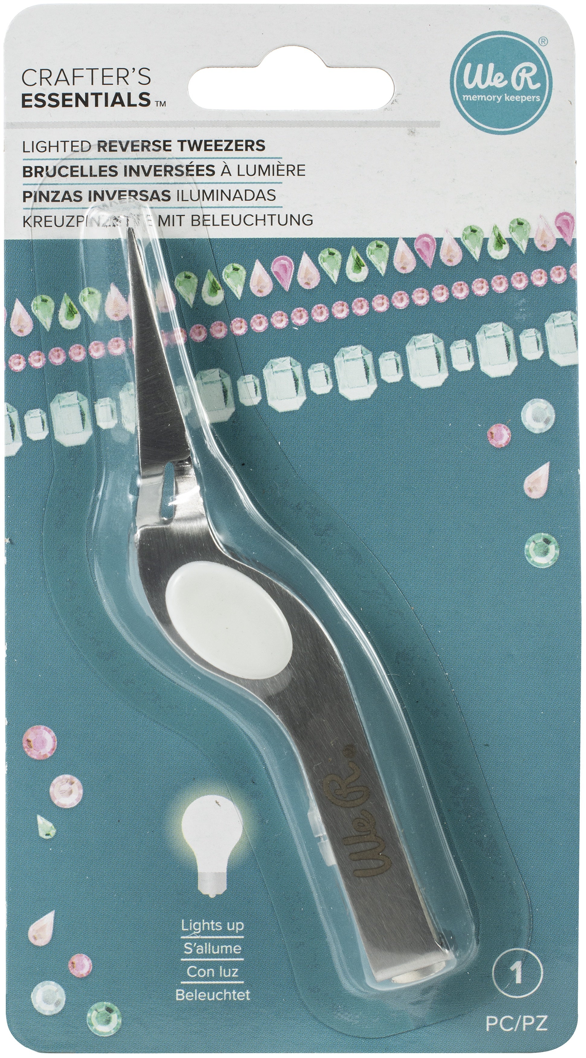 We R Memory Keepers Lighted Reverse Tweezers - 594839