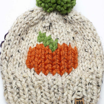Little Pumpkin Pompom Hat Baby Children Women Halloween Fall Thanksgiving