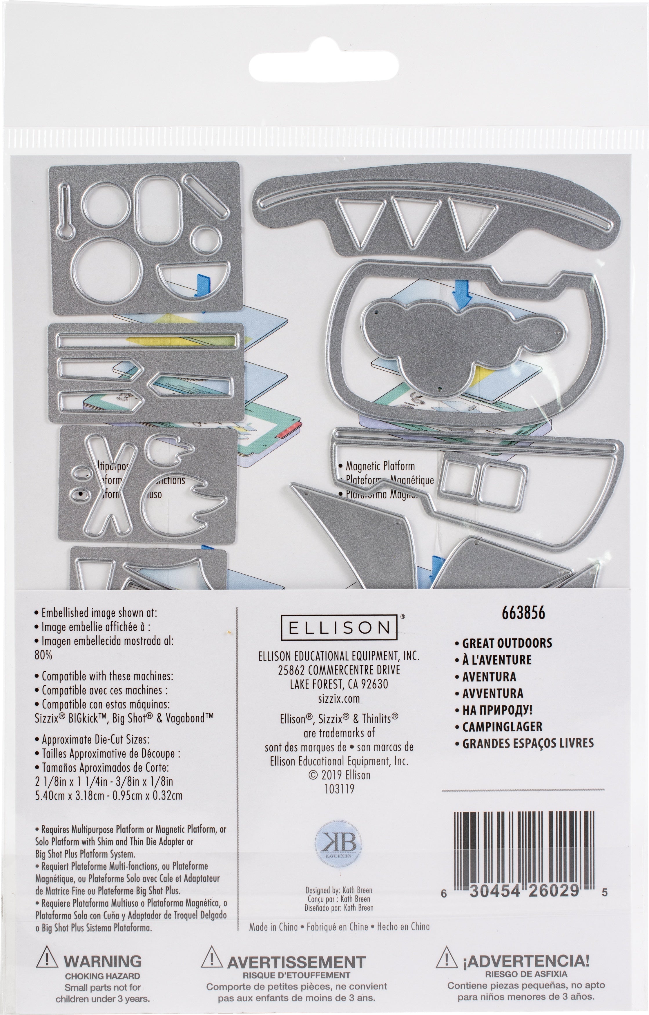 Sizzix Thinlits Dies By Kath Breen 17/Pkg - Great Outdoors