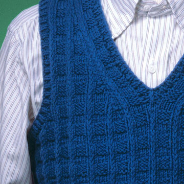 Textured V-Neck Vest #151