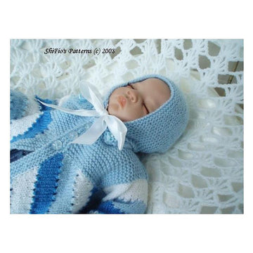 Knitting Pattern baby jacket & hat UK & USA Terms #88