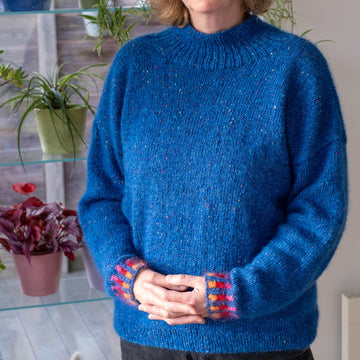 Marled Blue Sweater