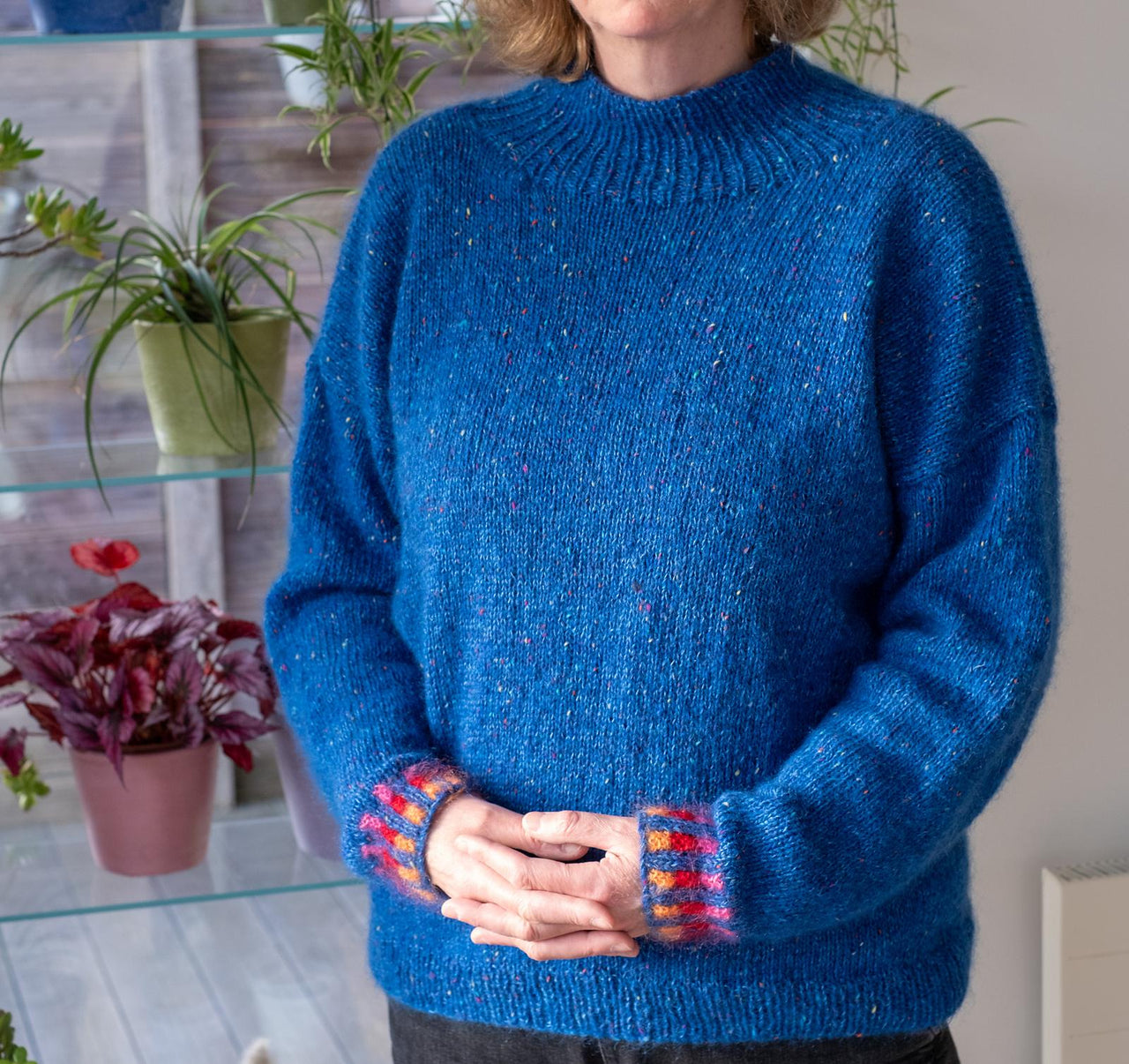 Marled Blue Sweater