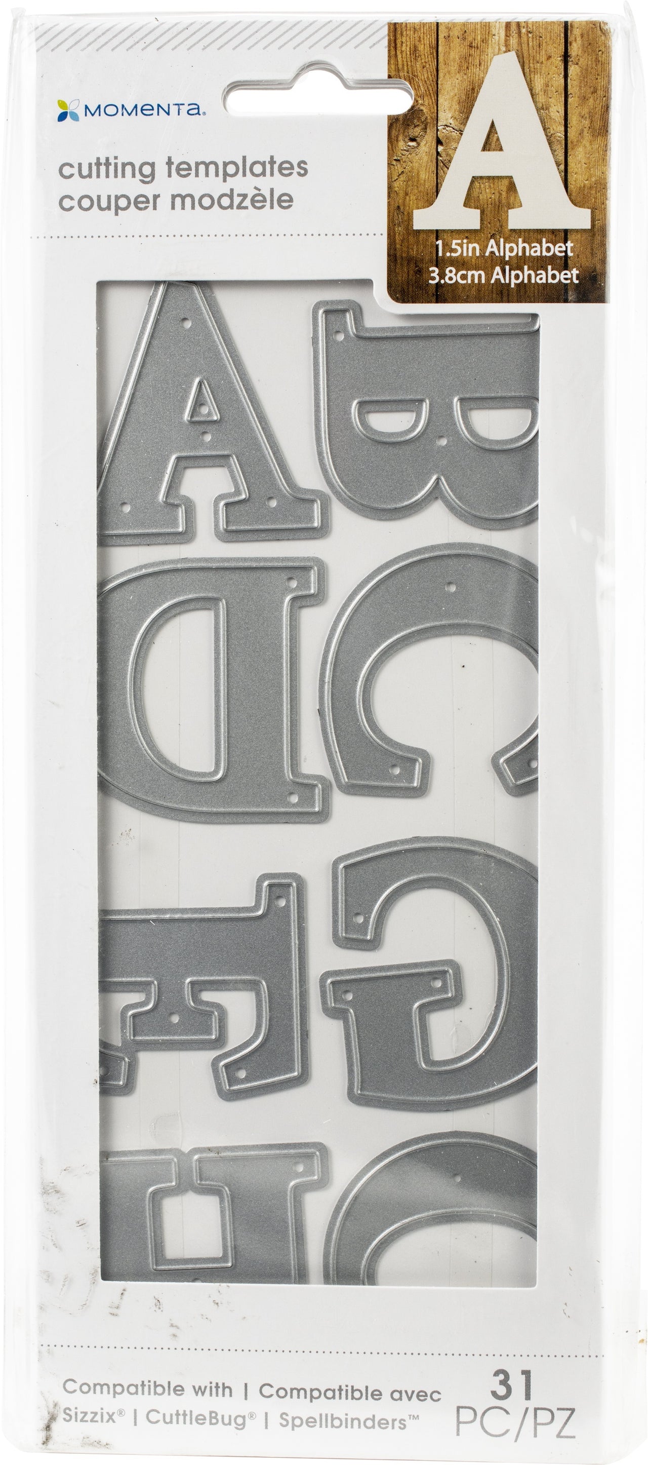 Momenta Cut & Emboss Die - XL Alphabet Uppercase Serif