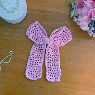 Crochet Soft Pink Bow Pattern