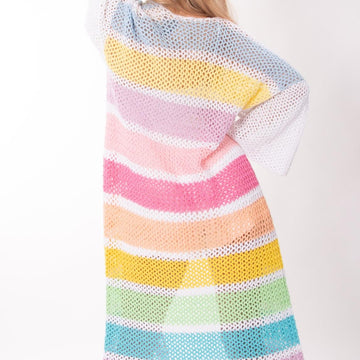 Crochet Rainbow Cardigan