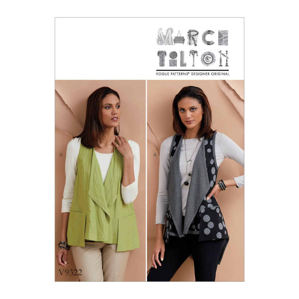Vogue Misses' Vest V9322 - Sewing Pattern