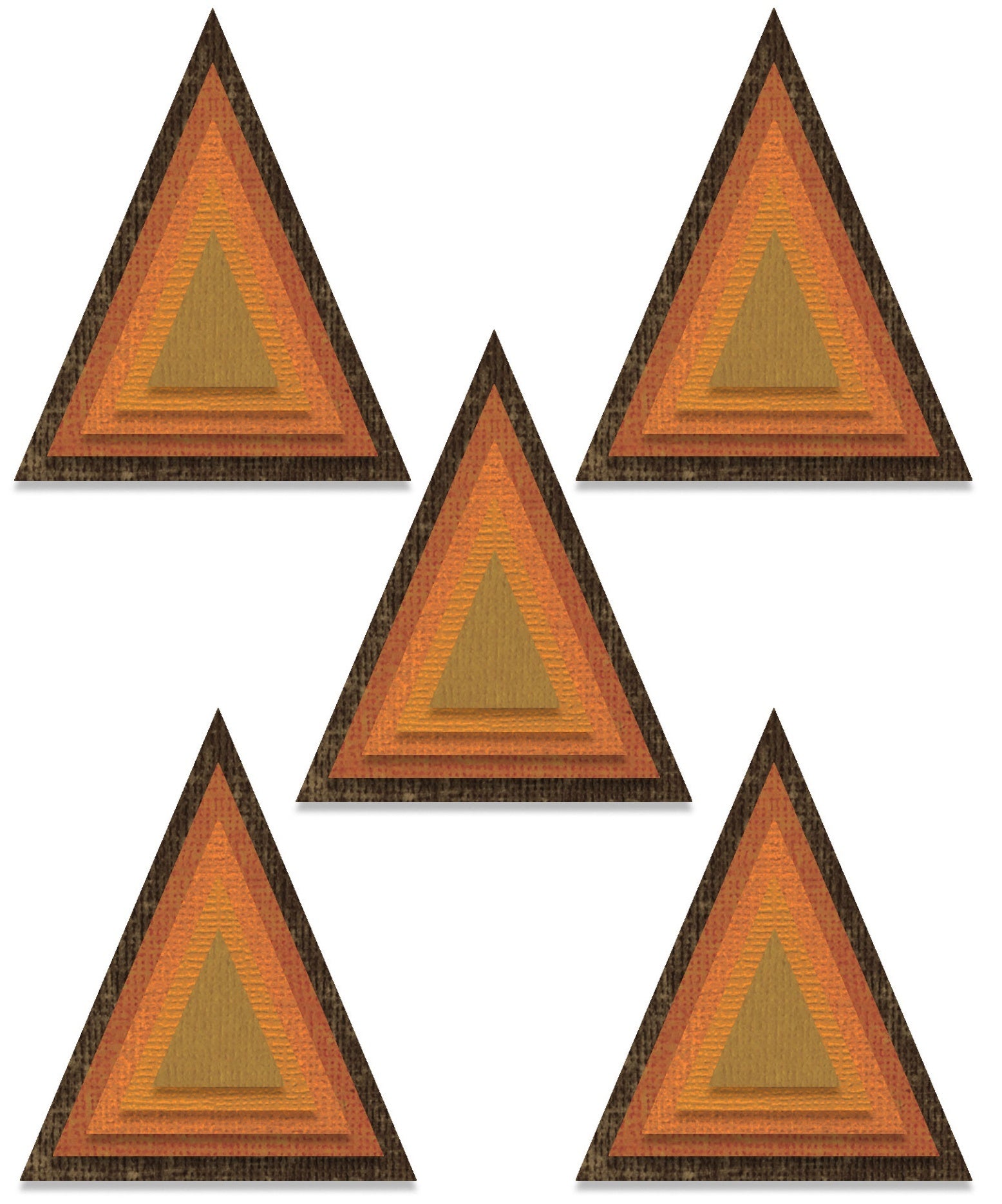 Sizzix Thinlits Dies By Tim Holtz 25/Pkg - Stacked Tiles Triangles