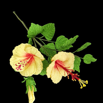 Crochet Hibiscus flowers