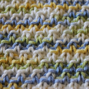 Moss Stitch Dishcloth