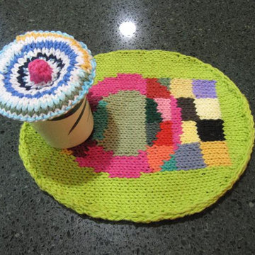 Oval Modern Art Coaster