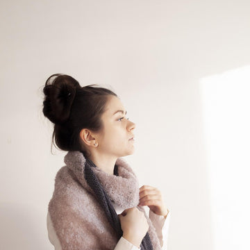 Two part scarf - Women's long scarf + VIDEO