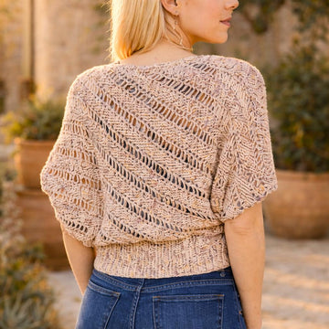 Crochet Pattern Summer Sweater HELIX #1 | Sideways Crochet Pullover | Women's Top PDF