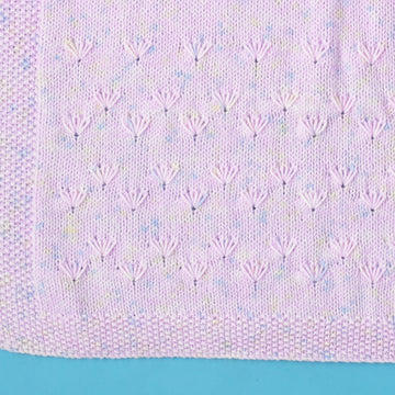 Rosy Garden Blanket - Free Knitting Pattern For Babies in Paintbox Yarns Baby DK Prints by Paintbox Yarns