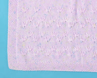 Rosy Garden Blanket - Free Knitting Pattern For Babies in Paintbox Yarns Baby DK Prints by Paintbox Yarns