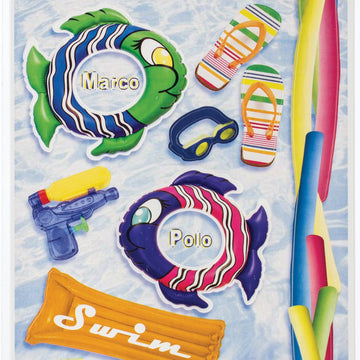 Paper House Cardstock Sticker 2/Pkg - Pools & Swimming