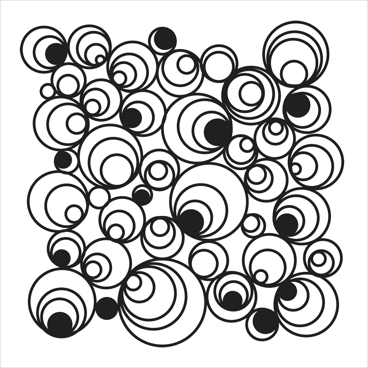 The Crafter's Workshop Crafter's Workshop Template 12"X12" - Mod Spirals
