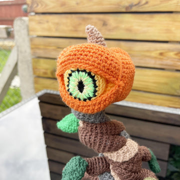 Pumpkin Tree Crochet pattern Halloween pumpkin Crochet one-eyed pumpkin Halloween creepy decorations