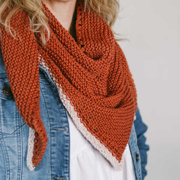 Just Getting Started Triangle Scarf