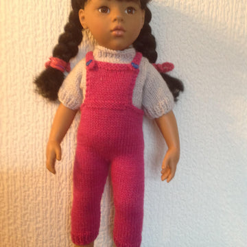 Dungarees and jumper for 18 inch doll