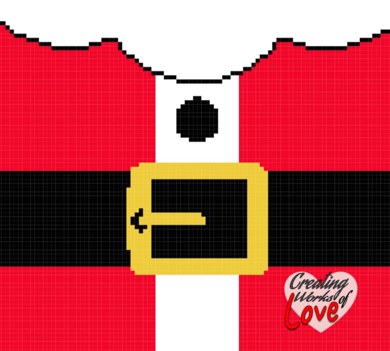 Santa Costume C2C Stitch Graph