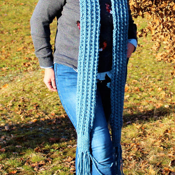 Winter Blues Scarf