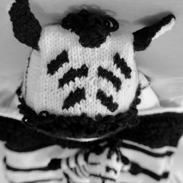 Zebra Hooded Baby Car Seat Blanket