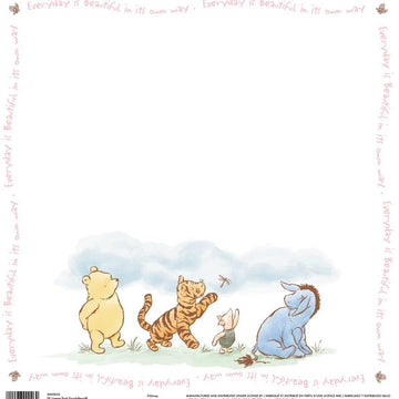 EK Success EK Disney Single-Sided Cardstock 12"X12" 25/Pkg - Pooh Everyday Beautiful