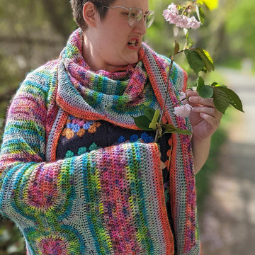 Cosmic Drip Shawl