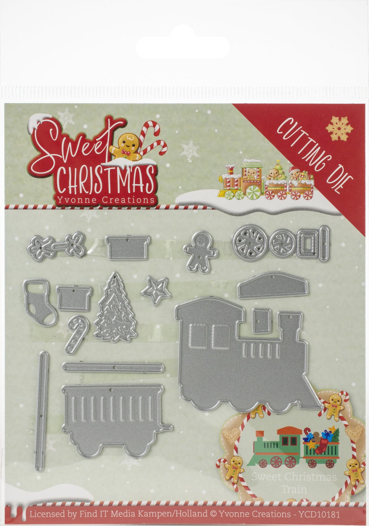 Find It Trading Yvonne Creations Die - Train, Sweet Christmas