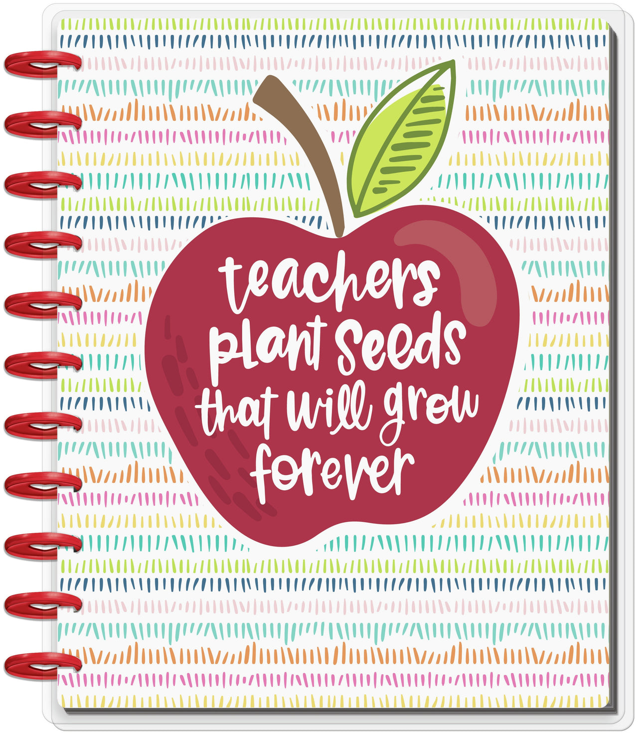 The Happy Planner Undated 12-Month Big Planner - Teachers Plant Seeds