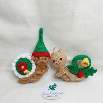 Wreath Snail- Crochet pattern - PDF file- English
