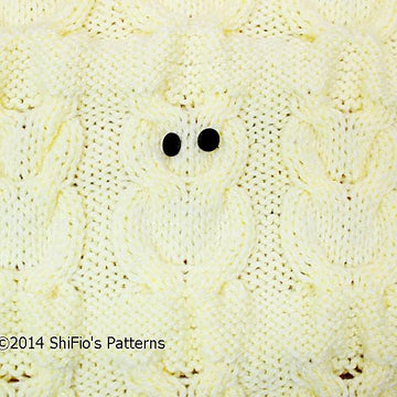 246- Owl Cable Baby Blanket Knitting Pattern #246
