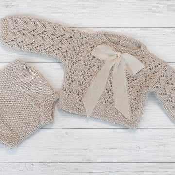 The helen newborn sweater set