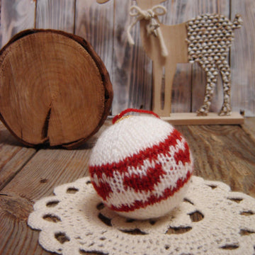 Knitting patterns christmas -Knit Ornament Christmas tree, christmas decoration