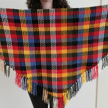 Vintage tartan shawl
