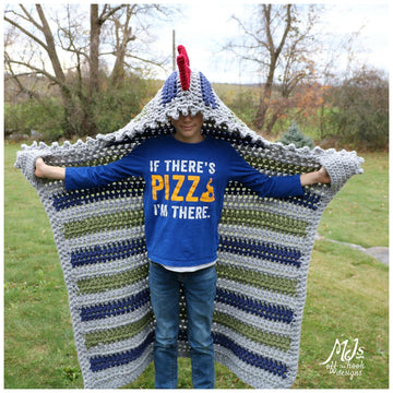 Bulky & Quick Dino Blanket