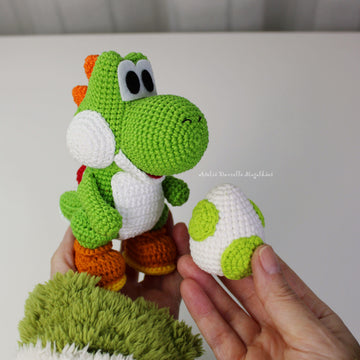 Yoshi – Chibi Amigurumi Crochet Pattern PDF + Bonus Egg Pattern