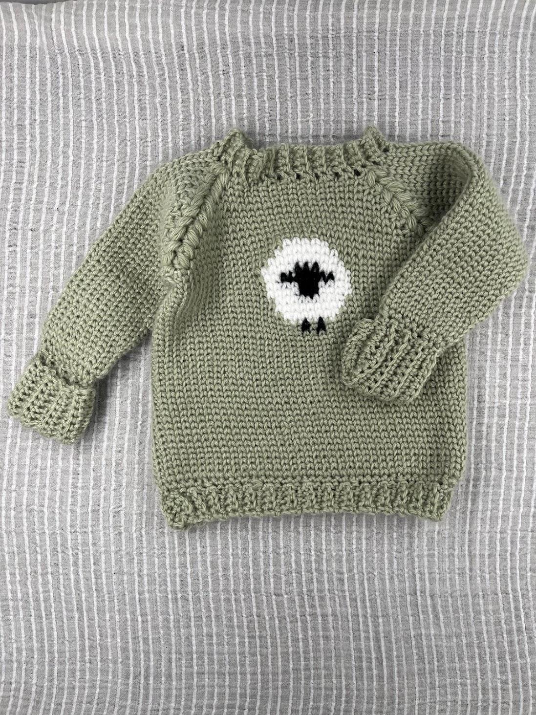 Baby Sheep Sweater 0-12 Months