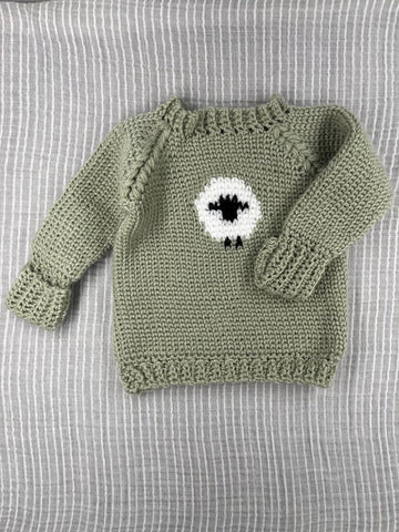 Baby Sheep Sweater 0-12 Months